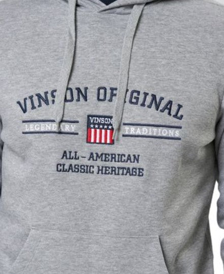SET - Vinson Herren Trainingsanzug Grau – Hoodie + Jogginghose Sweatanzug