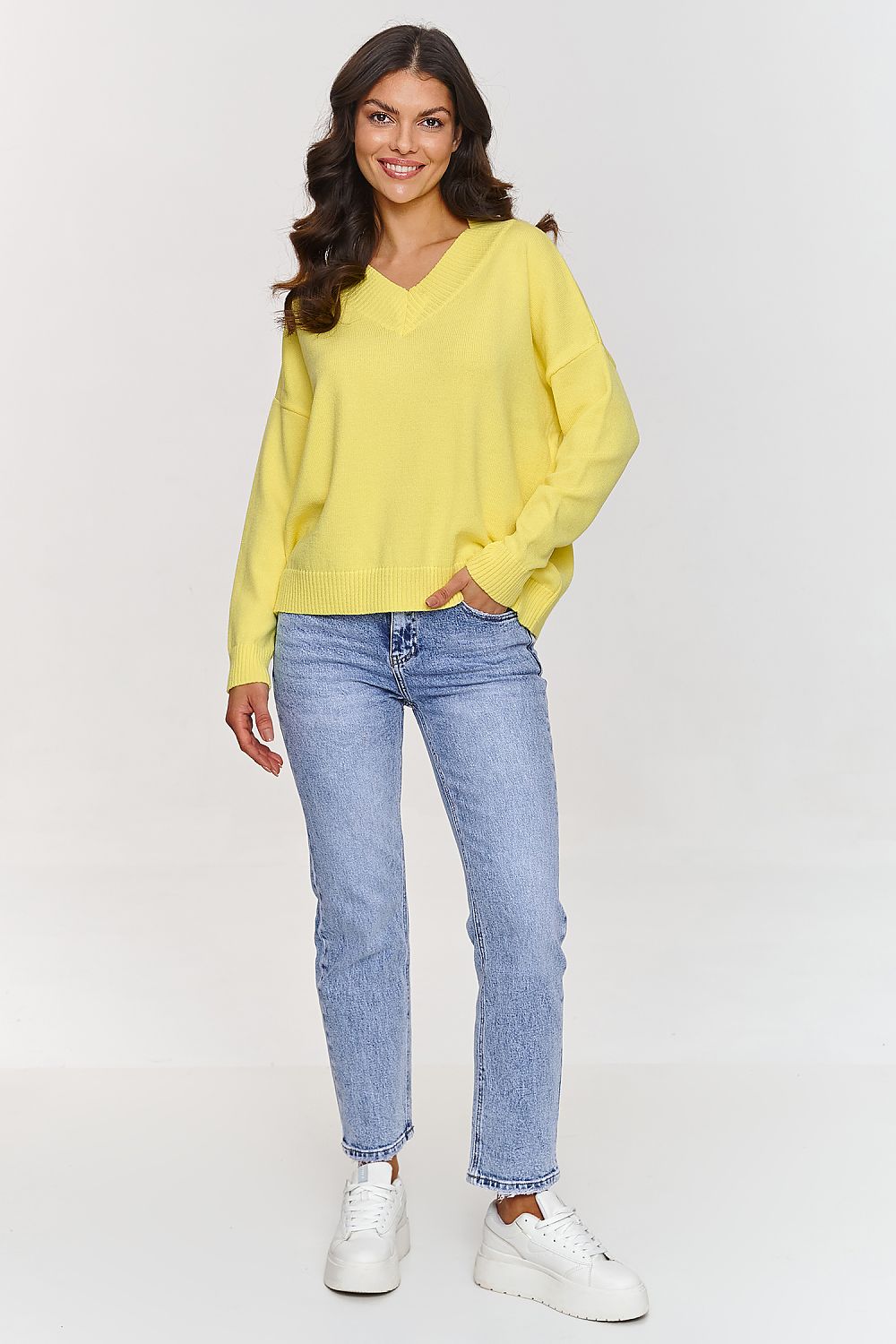 Pullover model 209724 Makadamia