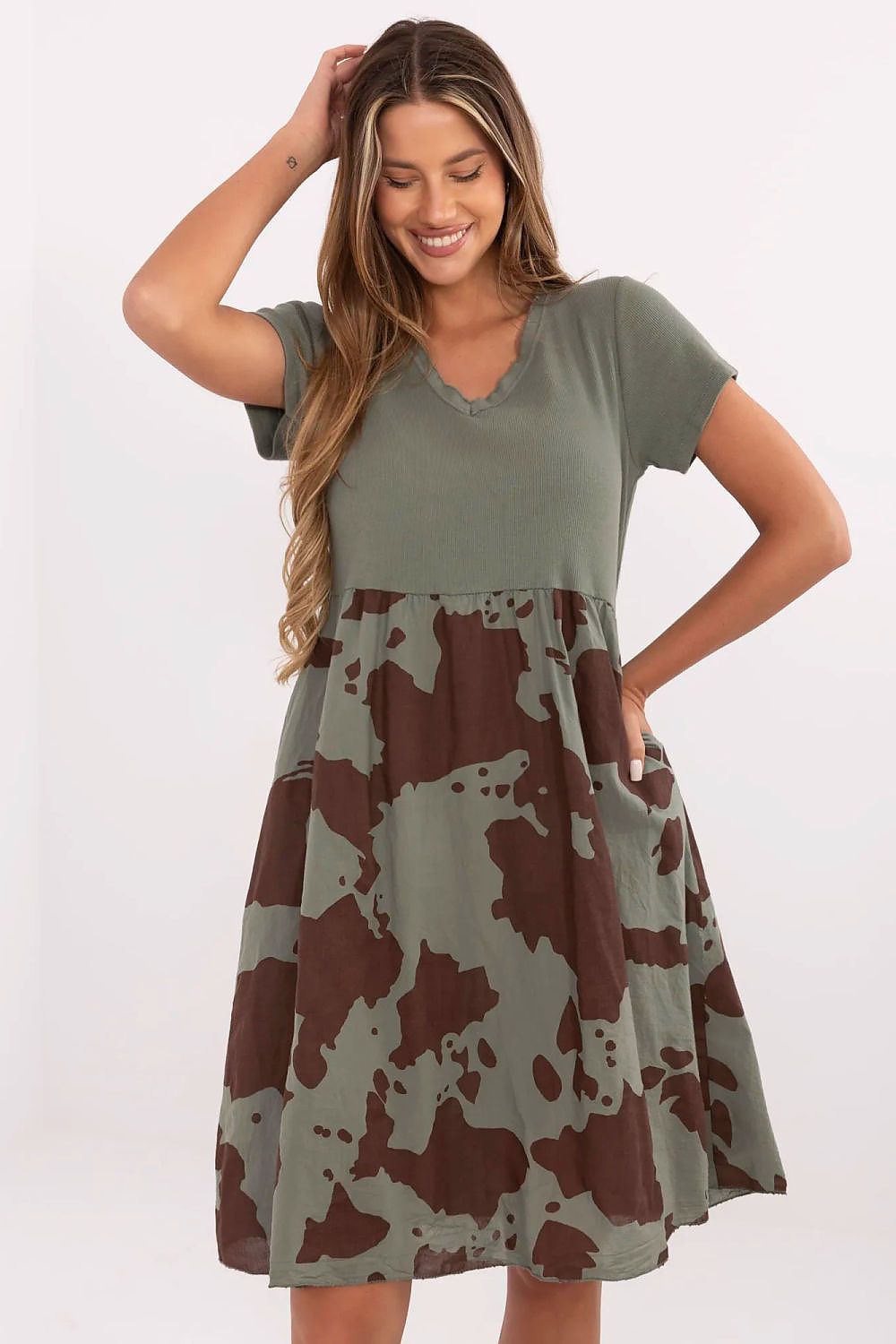 Alltagskleid model 213801 Italy Moda