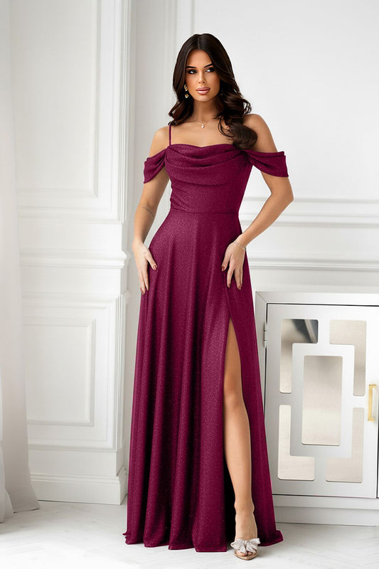 Langes Kleid model 219672 Bicotone