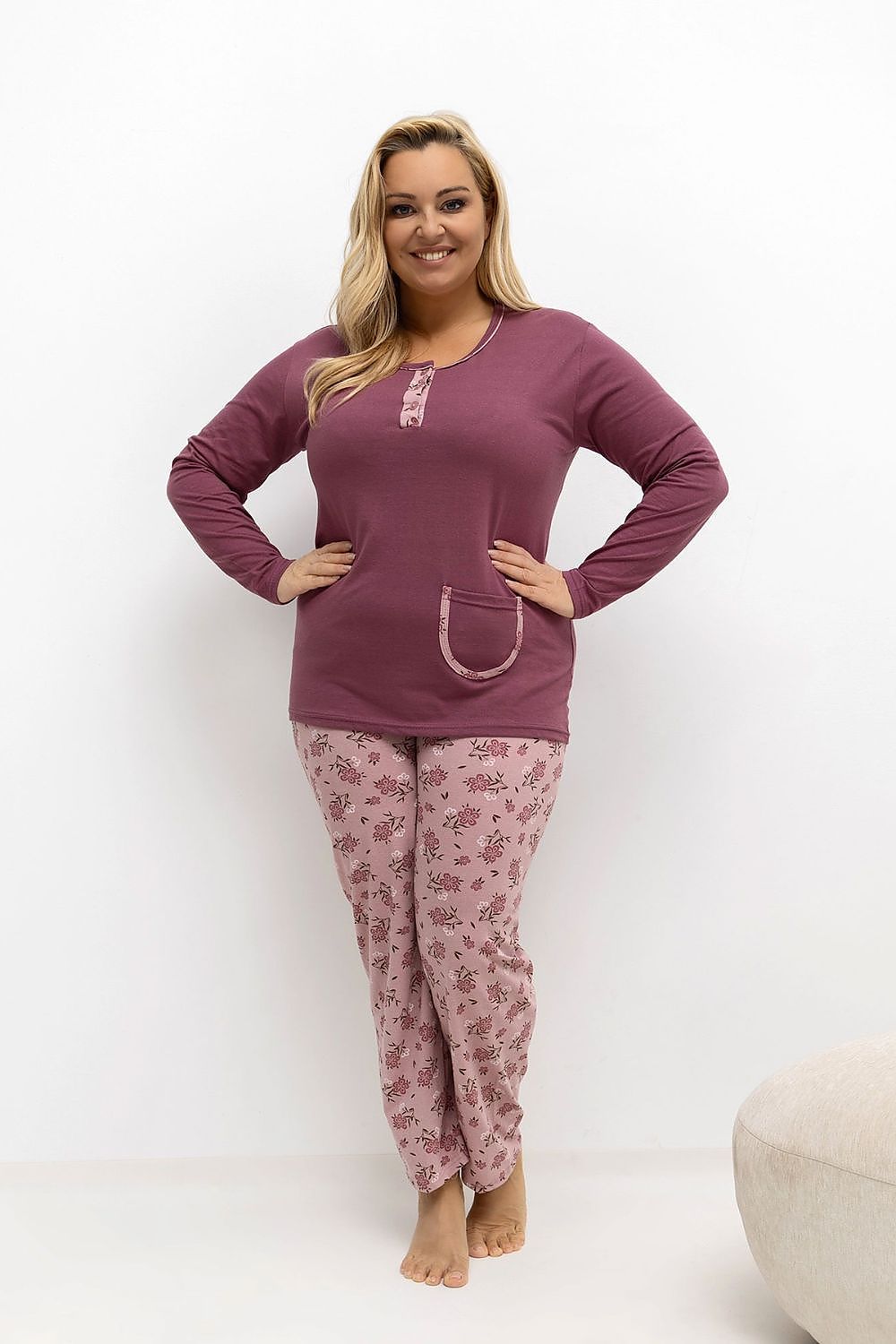 ~Piżama Plus Size model 221191 Forever Pink
