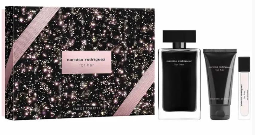 Narciso Rodriguez For Her Eau De Toilette Spray 100ml Set 3 Artikel