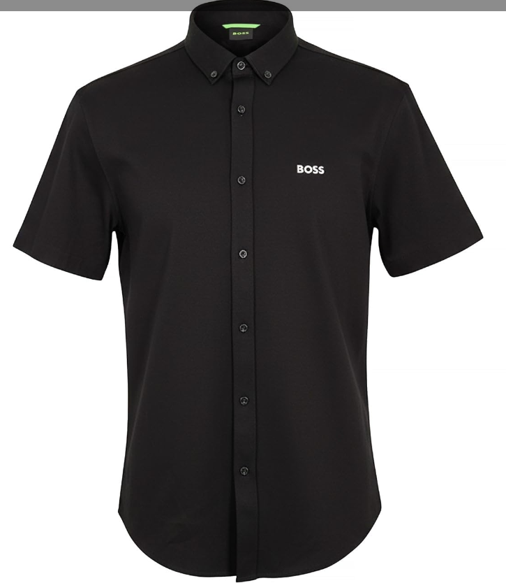 BOSS Herren Polo Shirt B_Motion S Plain Größe L – Schwarz – Kurzarm