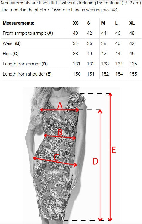 404-14 Elegantes langes Kleid mit Wickelausschnitt und Schlitz - Schokobraun