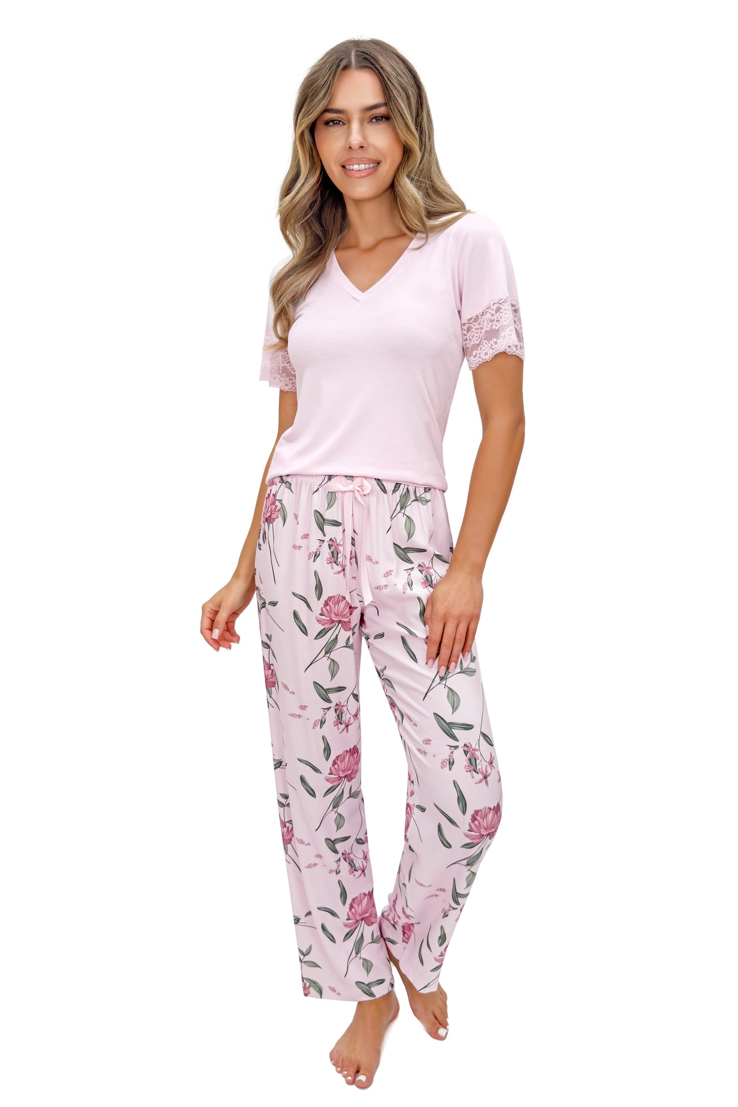 Piżama damska elegancka z wiskozy - Gabriela long