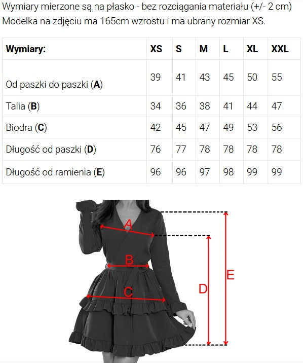 479-4 NINA Kleid mit Umschlagausschnitt, Ärmeln und Gürtel - Fuchsia