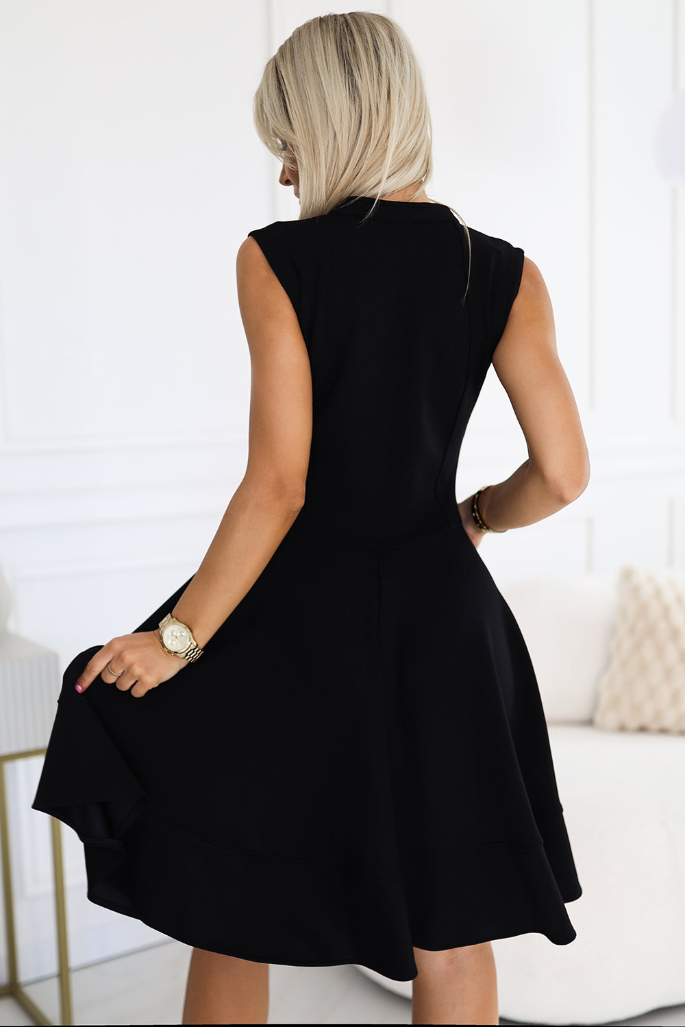 573-1 Blinky Reißverschlusskleid - schwarz