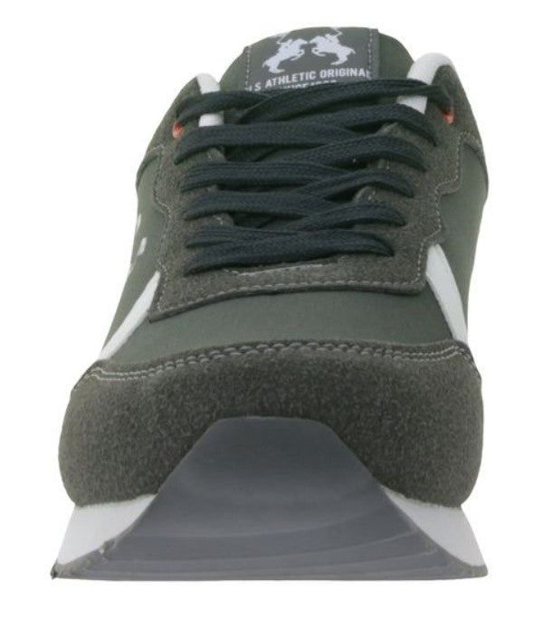 U.S ATHLETIC Speed Run Herren Sport-Sneaker in Canvas-Wildlederoptik Schnür-Schuhe