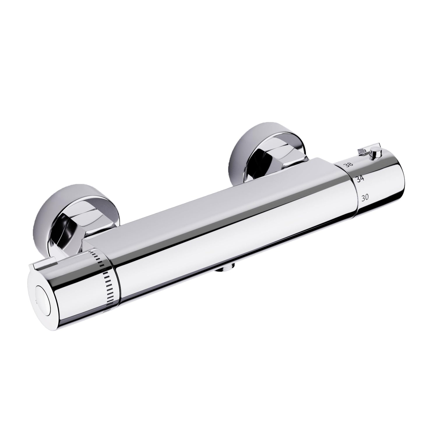 MORADO Shower Mixer, Thermostatic Shower Mixer, Shower Faucet, Thermostatic Bath Faucet with Constant Temperature Control, Chrome Brass Finish