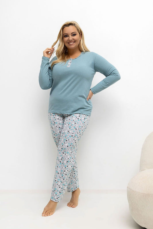  ~Piżama Plus Size model 221183 Forever Pink 