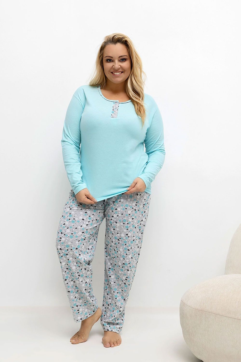  ~Piżama Plus Size model 221184 Forever Pink 