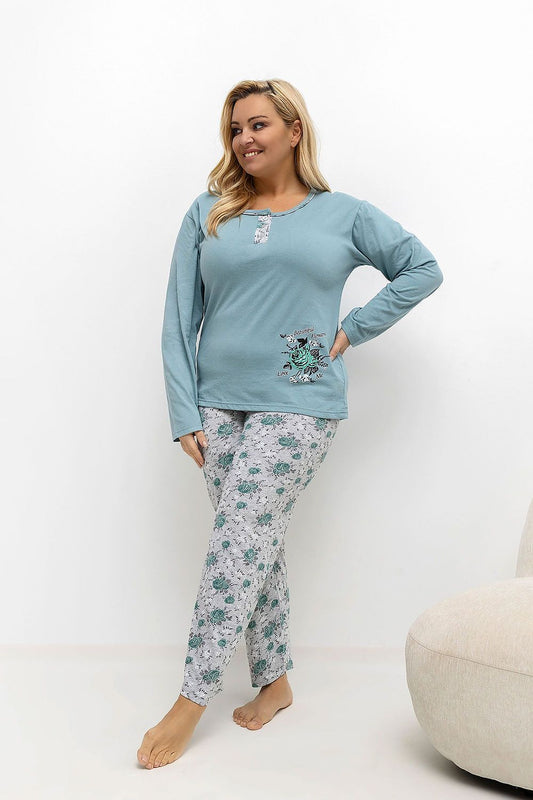  ~Piżama Plus Size model 221190 Forever Pink 